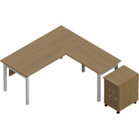 Bureau en "L" avec caisson Newland We Share Industrial Supply