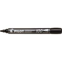 Pilot 100 Permanent Marker, Black, Bullet Tip We Share Industrial Supply