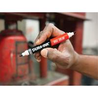 Markal&reg; Dura-Ink&reg; Dual Colour Permanent Ink Marker, Black/Red, Bullet Tip We Share Industrial Supply