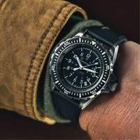 Grande montre automatique de plong&eacute;e, Num&eacute;rique, &agrave; piles, 41 mm, Noir We Share Industrial Supply