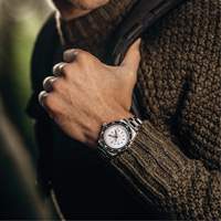 Grande montre automatique de plong&eacute;e &eacute;dition arctique GSAR avec bracelet en acier inoxydable, Num&eacute;rique, &agrave; piles, 41 mm, Argent We Share Industrial Supply