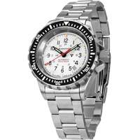 Grande montre automatique de plong&eacute;e &eacute;dition arctique GSAR avec bracelet en acier inoxydable, Num&eacute;rique, &agrave; piles, 41 mm, Argent We Share Industrial Supply