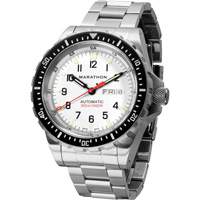 Tr&egrave;s grande montre automatique &eacute;dition arctique avec jour/date avec bracelet en acier inoxydable, Num&eacute;rique, &agrave; piles, 46 mm, Argent We Share Industrial Supply