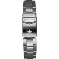 Grande montre automatique de plong&eacute;e avec feuille d'&eacute;rable gris et bracelet en acier inoxydable, Num&eacute;rique, &agrave; piles, 41 mm, Argent We Share Industrial Supply