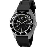 Montre Steel Navigator sur ensemble bracelet en caoutchouc noir de trois morceaux, Num&eacute;rique, &agrave; piles, 41 mm, Noir We Share Industrial Supply