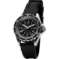 Montre Steel Navigator avec date sur ensemble bracelet en caoutchouc noir de trois morceaux, Num&eacute;rique, &agrave; piles, 36 mm, Noir We Share Industrial Supply