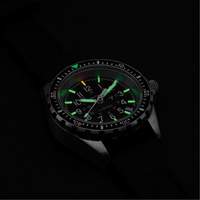 Montre Steel Navigator avec date sur ensemble bracelet en caoutchouc noir de trois morceaux, Num&eacute;rique, &agrave; piles, 36 mm, Noir We Share Industrial Supply