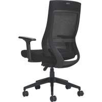 Chaise &agrave; dossier moyen avec m&eacute;canisme &agrave; basculement synchronis&eacute; &agrave; d&eacute;tection de poids , Mailles, Noir We Share Industrial Supply