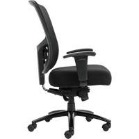 Chaise &agrave; dossier haut avec m&eacute;canisme &agrave; basculement synchronis&eacute; robuste Raven 400, Mailles, Noir, Capacit&eacute; 400 lb We Share Industrial Supply