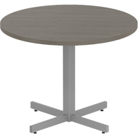 Table ronde &agrave; hauteur r&eacute;glable Newland, 36" lo x 36" la x 29" h, Dessus de 1", Stratifi&eacute;, Brun We Share Industrial Supply