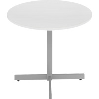 Table ronde &agrave; hauteur r&eacute;glable Newland, 36" lo x 36" la x 29" h, Dessus de 1", Stratifi&eacute;/Polypropyl&egrave;ne, Blanc We Share Industrial Supply