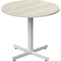 Table ronde &agrave; hauteur r&eacute;glable Newland, 36" lo x 36" la x 29" h, Dessus de 1", Stratifi&eacute;, Havane We Share Industrial Supply