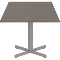 Table carr&eacute;e &agrave; hauteur r&eacute;glable Newland, 36" lo x 36" la x 29" h, Dessus de 1", Stratifi&eacute;, Brun We Share Industrial Supply