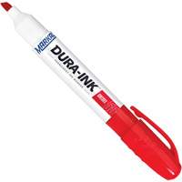 Marqueur Dura-Ink no 55, Rouge, Pointe Ciseau We Share Industrial Supply
