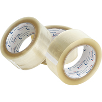 Box Sealing Tape, Hot Melt Adhesive, 1.6 mils, 50 mm (2") x 100 m (328') We Share Industrial Supply