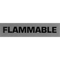 &eacute;tiquettes pour traitement sp&eacute;cial Flammable, 5" lo x 2" la, Noir/rouge We Share Industrial Supply