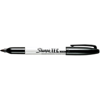 T.E.C. Permanent Marker, Black, Fine Tip We Share Industrial Supply