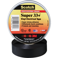 Rubans Super 33+ Scotch, 19 mm (3/4") x 20,1 m (66'), Noir, 7 mils We Share Industrial Supply