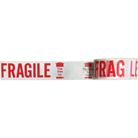 Bilingual Printed Tape – Fragile This Side Up , Red on White We Share Industrial Supply