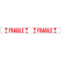 Bilingual Printed Tape – Fragile This Side Up , Red on White We Share Industrial Supply