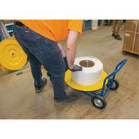 Strapping Dispenser, Polyester/Steel/Polypropylene Straps, 16"/8" Core Dia., 3"/8"/6" Roll Width We Share Industrial Supply
