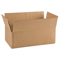 Boîte en carton ondul&eacute;, 12" lo x 6" la x 4" h, ondulations C We Share Industrial Supply