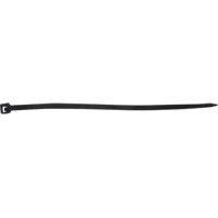 Attaches de c&acirc;bles, Longueur 4", R&eacute;sistance &agrave; la traction 18 lb, Noir We Share Industrial Supply