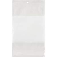 White Block Poly Bags, Reclosable, 9" x 6", 2 mils We Share Industrial Supply