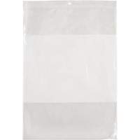 White Block Poly Bags, Reclosable, 12" x 9", 2 mils We Share Industrial Supply