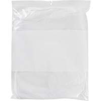 White Block Poly Bags, Reclosable, 15" x 12", 2 mils We Share Industrial Supply