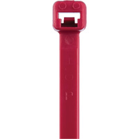 Attaches de c&acirc;bles s&eacute;rie T, Longueur 8", R&eacute;sistance &agrave; la traction 50 lb, Rouge We Share Industrial Supply