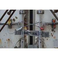 Scell&eacute;s de haute s&eacute;curit&eacute;, 12", M&eacute;tal, Scell&eacute; &agrave; c&acirc;ble We Share Industrial Supply