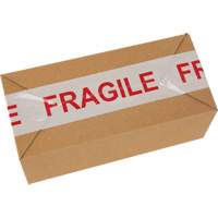 "Fragile" Box Sealing Tape, Hot Melt Adhesive, 2 mils, 48 mm (2") x 100 m (328') We Share Industrial Supply