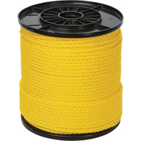 1/4" Yellow Twisted 3-Strand Rope, Polypropylene, 550' We Share Industrial Supply