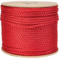 Braided Red Rope, Polypropylene, 500' We Share Industrial Supply
