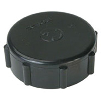 Threaded Cap, 1-1/4", Standard, Plastic We Share Industrial Supply