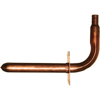 Stub Out Elbow with Support, Copper, 3/4" x 4-1/2" x 8" We Share Industrial Supply