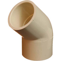 Flowguard Gold&reg; 45° Elbow Fitting, Standard, CPVC, 1/2" We Share Industrial Supply
