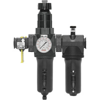 Automatic Drain Filter, Regulator & Lubricator with Metal Bowl & Gauge Modulair 400, 3/4" NPT We Share Industrial Supply