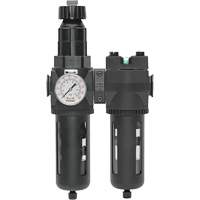 Filtre/r&eacute;gulateur + filtre coalescent drain manuel avec bol standard Modulair 400, 1/4" NPT, 150 psi, Capacit&eacute; de 9,1 oz liq. We Share Industrial Supply