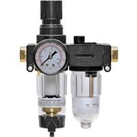 Filter/Regulator & Lubricator with Gauge Modulair 200, 1/4" NPTF We Share Industrial Supply