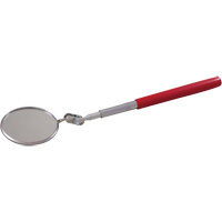 Inspection Mirror, Circular, 2-1/4" L x 2-1/4" W, Telescopic We Share Industrial Supply