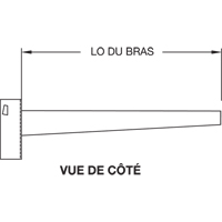 Colonne en porte-&agrave;-faux, Double, 4" la x 10' h We Share Industrial Supply
