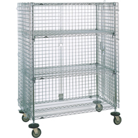 Chariots de s&eacute;curit&eacute;, Chrom&eacute;, 21-1/2" x 68-1/2 x 50-1/2", Capacit&eacute; 500 lb We Share Industrial Supply