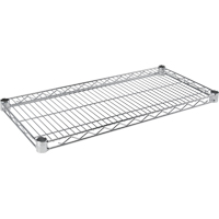 Tablette en treillis pour &eacute;tag&egrave;re robuste en treillis chromat&eacute;, 30" la x 14" p, Capacit&eacute; de 800 lb We Share Industrial Supply