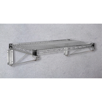 Tablette en treillis pour &eacute;tag&egrave;re robuste en treillis chromat&eacute;, 30" la x 14" p, Capacit&eacute; de 800 lb We Share Industrial Supply