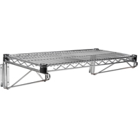Ensemble d'&eacute;tag&egrave;re murale en treillis, Simple Support, 200 lb Capacit&eacute;, 14" p We Share Industrial Supply