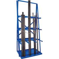 R&acirc;telier de rangement pour barre, Vertical, 3 Niveaux, 36" la x 24" p x 84" h, 3000 lb Cap. We Share Industrial Supply