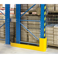 Racking Aisle Protectors, 3" W x 50" L x 16" H, Safety Yellow We Share Industrial Supply