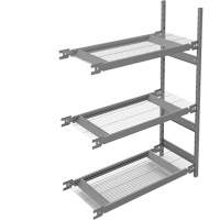 Wide Span Storage Shelving, Steel, Boltless, 1340 lbs. Capacity, 42" W x 60" H x 18" D We Share Industrial Supply